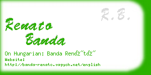 renato banda business card